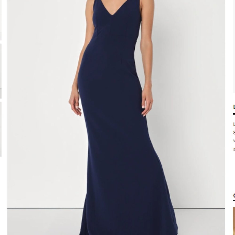 Melora Navy Blue Sleeveless Maxi Dress - with Tags